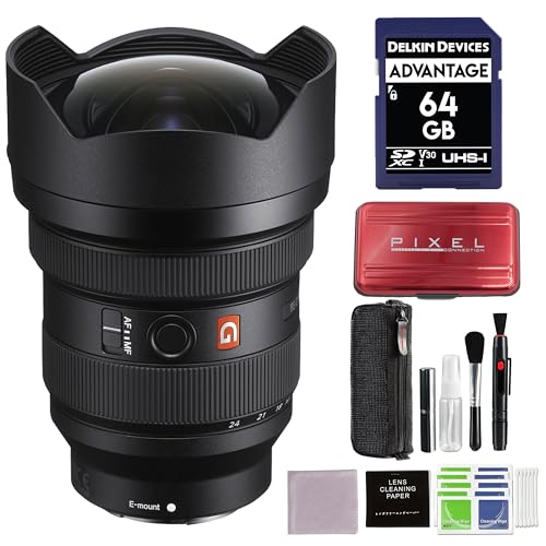 Image of Sony FE 12-24mm F2.8 G Master Zoom Lens (SEL1224GM) Bundle with 64GB SD Card and Advanced Accessories