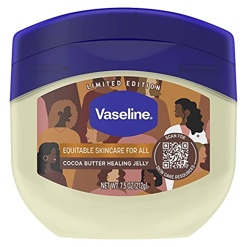 Vaseline Rich Conditioning Petroleum Jelly, Cocoa Butter 7.5 oz (Pack of 12)