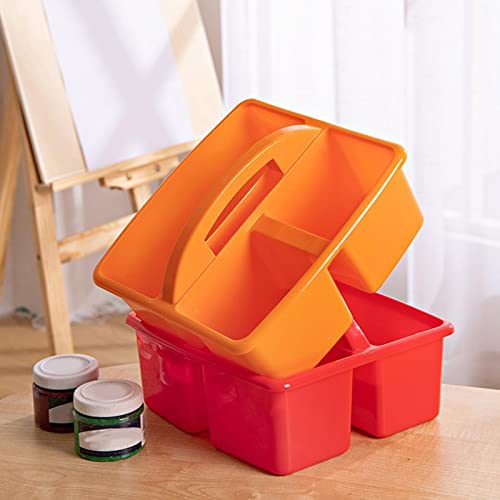 Organizador apilable con compartimento de escritorio para manualidades, costura, dormitorio, azul, diseño portátil y apilable