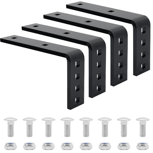 4-Pack Heavy Duty Trailer Fenders Brackets Kit for Boat & Utility Trailers, Galvanized Steel Mount for 8