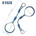 Ninja Warrior Obstacle Course Playset Ninja Ring Trapeze Swing Monkey Bar For Outdoor Indoor Jungle Gym, 8 Blue Monkey Rings Climb Fists Backyard Playground Training Equipment Gymnastic Fitness Fist
