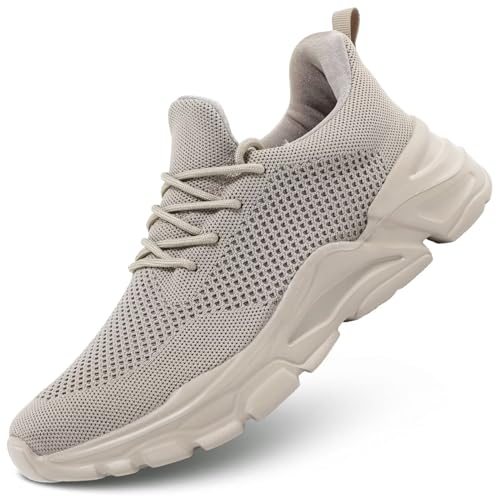 Image of Wrezatro Men's Slip on Walking Shoes Ultra Light Breathable Non Slip Running Shoes Casual Fashion Sneakers Mesh Workout Sports