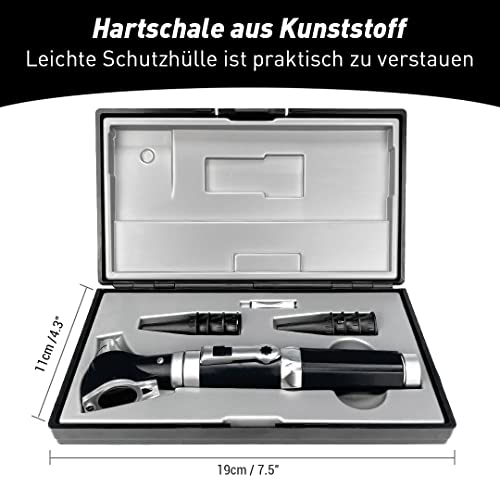 SCIAN Otoskop mit Licht, Ohr Infektions Detektor und Tasche Ohr Scope, Beinhaltet Hartplastik Fall, Geeignet für Kinder, Erwachsene, Ärzte, Haustiere, Verfügbar in Mehreren Farben