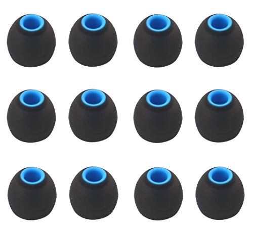 BLLQ 12PCS Small Size Replacement Ear Tips Earbuds Eartips Eargels Ear Cap for Powerbeats Pro, BeatsX, Senso, TOZO, Sony & Other