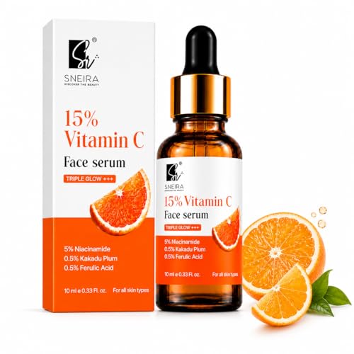 Image of 15% Vitamin C Face Serum with Niacinamide, Kakadu Plum & Ferulic Acid | Facial Serum for Dull & Uneven-Looking Skin | Lightweight Daily Skincare for Women & Men - 10ml