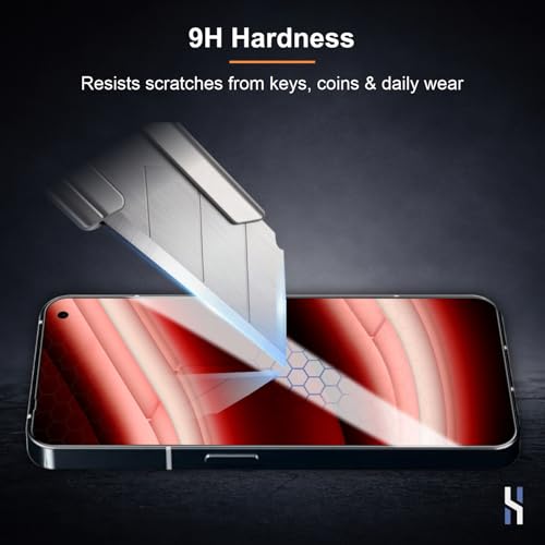 Image of Tempered Glass for Nothing Phone 2A | 2A Plus (6.7 Inch) Military Grade 9H Screen Guard, Anti-Scratch, Shatterproof, Edge-to-Edge Full Coverage - Black Border