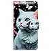Bcov Case for Galaxy S22,White Cat Butterfly Flowers Leather Flip Phone Case Wallet Cover with Card Slot Holder Kickstand for Samsung Galaxy S22