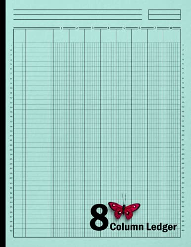 8 Column Ledger Book: Accounting Seven Column Ledger Book, Account Book, Accounting Journal Entry Book, Bookkeeping Ledger For Small Business, 120, Size 8.5″X11″( Volume-6)
