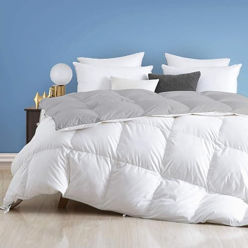 Image of Day Care - 500 GSM Hotel Quality-Down Alternative Reversible Comforter (90 inch x 100 inch Inches /228cm x 228cm) - Comforter Double Bed|White /Silver