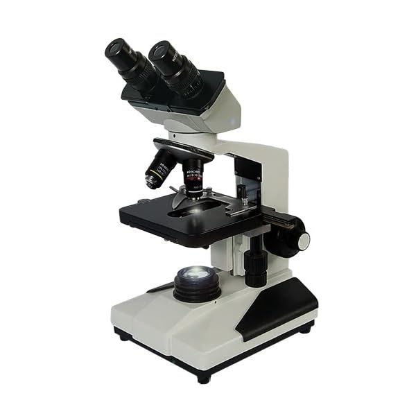 Image of LABGO Binocular Coaxial Microscope | Magnification 40x to 1000x Professional Dual Eyepiece Microscope for School, College & University Students | Ideal for Laboratory,