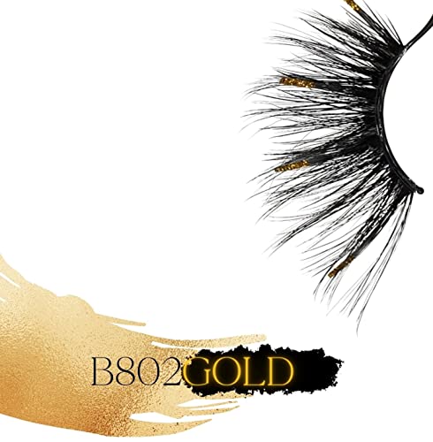 Eldora False Eyelashes NEW B802 GOLD