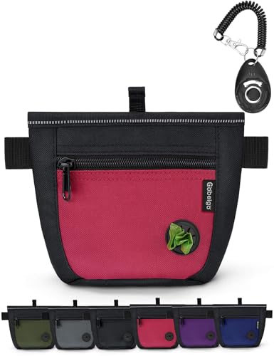 Gobeigo Dog Treat Pouch and Training Clicker, Upgrade Two Magnetic