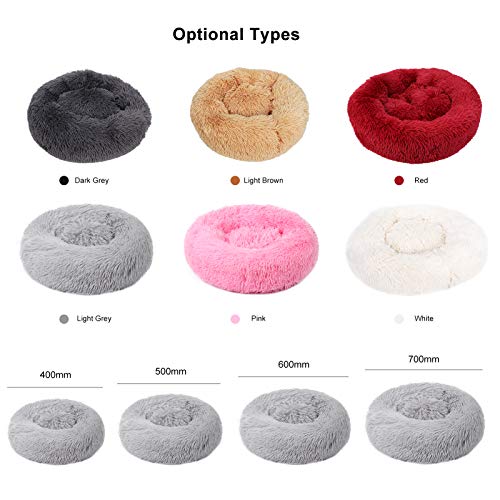 mewmewcat Cama Fofa de Lã para Cachorro Almofada Macia de Pelúcia Redonda para Ninho de Cachorro Aut