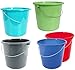 Produktbild taschen-rucksack24 10 oder 5 Liter Eimer PUTZEIMER Plastik Kunststoff WASSEREIMER Lebensmittelecht Auswahl (Türkis, 10 Liter)
