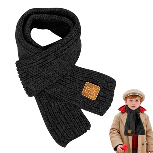 RCYHCY Jungen Mädchen Schals, Kinder Strickschal Winter, Warme Stricken...