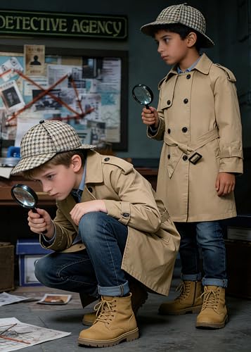 Image of Cromoncent Kids Rain Jacket, Raincoats Lightweight Waterproof Trench Coat for Boys Girls