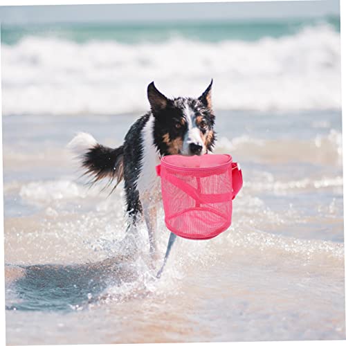 Kisangel Large Capacity Mesh Beach Bag for Portable Mesh Storage Pouch for Swim Gear Towels and Camping Essentials Lightweight and Outdoor Organizer for Beach Swimming Boating Random Color3