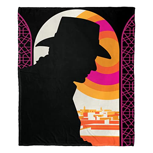 Northwest Indiana Jones Silk Touch Throw Blanket, 50" x 60", Famous Silhouette