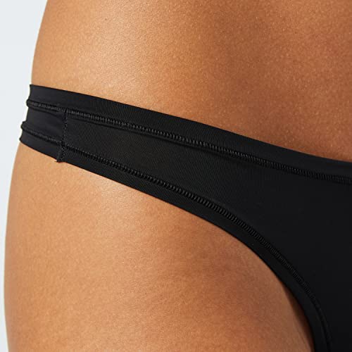 Amazon Essentials Women's Thong Underwear, Pack Of 6, Black/Soft Petal, Medium #TOP2
