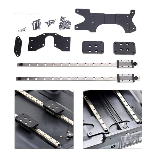 Guide linéaire 300 mm de précision supérieure avec plaque arrière fixe - 2