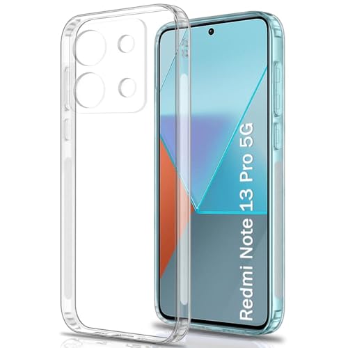 Image of COVERBLACK Soft Rubber Back Cover for Mi Poco X6 5G - Transparent