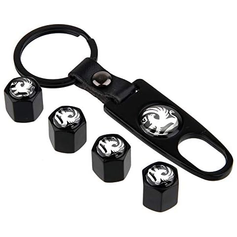 LOPLP Stainless Steel Car Wheel Tire Valve Stems Caps Cover Tyre Dust Cap for Vauxhall Insignia Zafira Corsa Meriva Mokka Antara Maloo,Valve Air Caps Case,4 Pcs with Key Wrench Cover