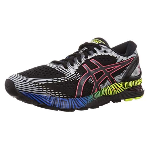 Asics Gel-Nimbus 21 LS, Zapatillas de Running Hombre, Negro (Black/Electric Blue 001), 42 EU