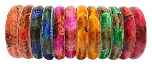 Image of NMII Multicolour Glass Kada Set For Women and Girls with Sleek Finish & Abstract Design | Glass Bangles For Women | Kada For Girls Daily /Party /Office | Fashion Jewellery