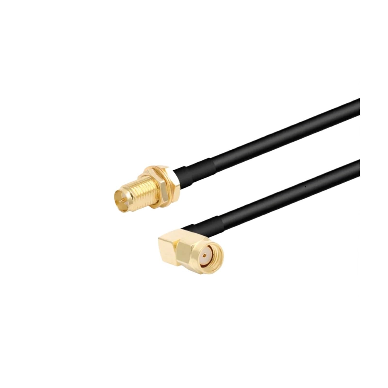Kabel koncentryczny RF RG58 50Ohm SMA męski na żeński grodziowy przedłużacz antenowy WiFi adapter złącza Pigtail 1M 2M 3M 5M(RPSMA F to RPSMA M90,10M)