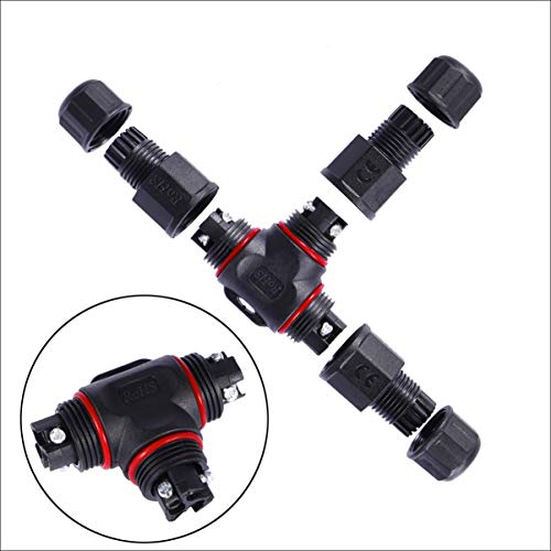 Conector de caixa de junção elétrica impermeável com 2 peças DOITOOL IP68 para cabo de 5 mm - 10 mm