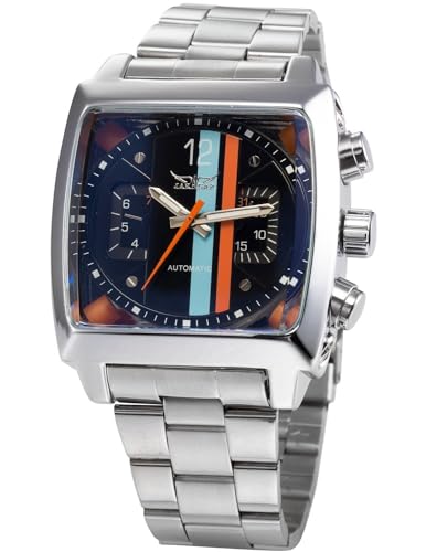 Mastop WM-121 Men Fashion Mechanical Wrist Watch Stainless-Steel Strap Strap Unique Design Automatic-Self-Wind cover