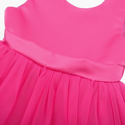 Image of JerrisApparel Flower Girls Dress Wedding Satin Dresses Princess Birthday Party Prom Ball Gown