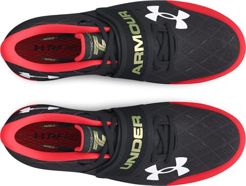 Under Armour Unisex UA Centric Grip Track Shoes - 3021862-004 - Black/Phoenix Fire/High/Vis Yellow2