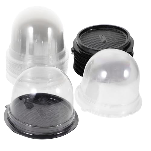 Mikinona 50 Pack Round Cake Boxes Lids Cake Carrier Box for Birthday Wedding Party
