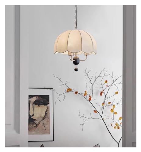 Lampe suspendue E27 en tissu pour chambre moderne et salon