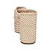 Guess Women's EVEH Wedge Sandal, Beige 110, 8