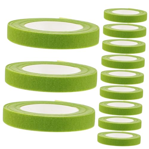 ARTIBETTER DIY Floral Arrangement Tool 12 Rolls Brown Floral Tape for Flower Sleeves