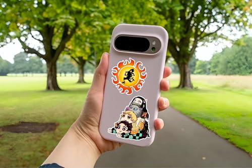 Image of AnimeVerse Pack of 62 Mixed Anime Stickers for Laptop, Phone, Guitar, Bike, PC, | Waterproof Glossy Vinyl Decals | Residue-Free Anime Stickers Collection (Mixed Anime)