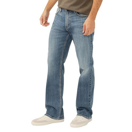 Image of Silver Jeans Co. Men's Zac Relaxed Fit Straight Leg Jean - Legacy