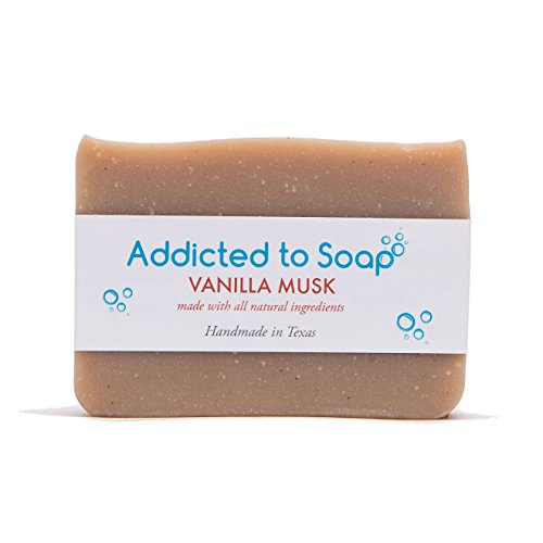 Addicted to Soap – Vanilla Musk Soap | Specially Formulated – All Natural Ingredients for Perfectly Clean Skin and a Beautifully Refreshing Scent - Handmade with Love in Texas
