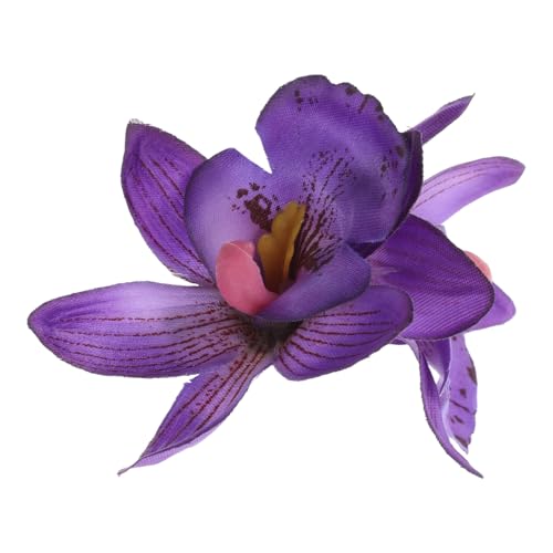 Tofficu Pince à Cheveux Décorative Violette 3.54X2.36 Pouces Accessoire Floral pour Mariage et Photos Professionnelles Femmes