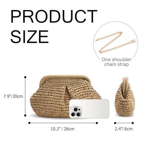 Versatile summer clutch beach elegant straw crossbody bag for women vacation essentials shoulder purse stylish wicker2
