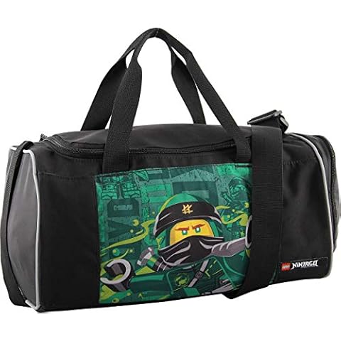 LEGO Bags Sporttasche NINJAGO Energy mit Schuhfach und Nassfach, Reisetasche für Kinder, Schulsporttasche mit Lego Motiv, Gym Tasche aus Polyester Cover
