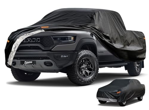 Image of Kayme Truck Cover Waterproof All Weather, Heavy Duty Outdoor Pickup Cover Sun Uv Rain Protection, Universal Fit for Silverado, F-150 F-250 F-350, Nissan Titan etc.(Length Up to 239 inch)