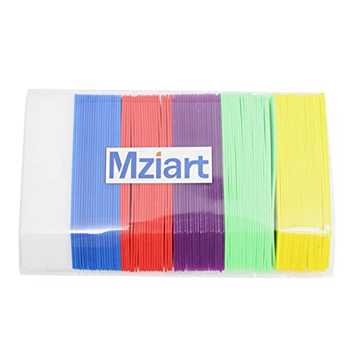 Mziart 120Pcs 4 Inches Plastic Plant Tags Waterproof Nursery Garden Plant Labels Stakes Pot Markers, Multicolor #TOP6