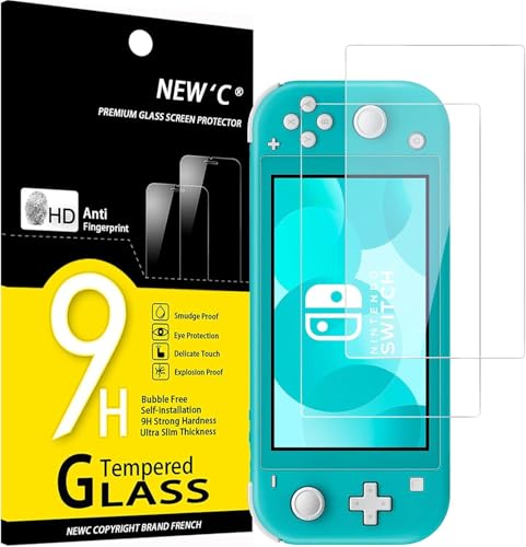 NEW'C Lot de 2, Verre Trempé pour Nintendo Switch lite, Film Protection écran efficace contre les...