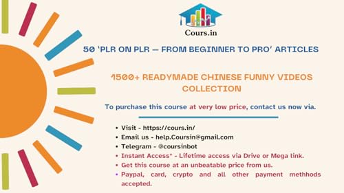 60Rs - 50 'PLR On PLR - From Beginner To Pro' Articles