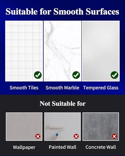 image for Kitsure Large Shower Caddy - 2 Pack Adhesive Shower Organizer, Rustpro