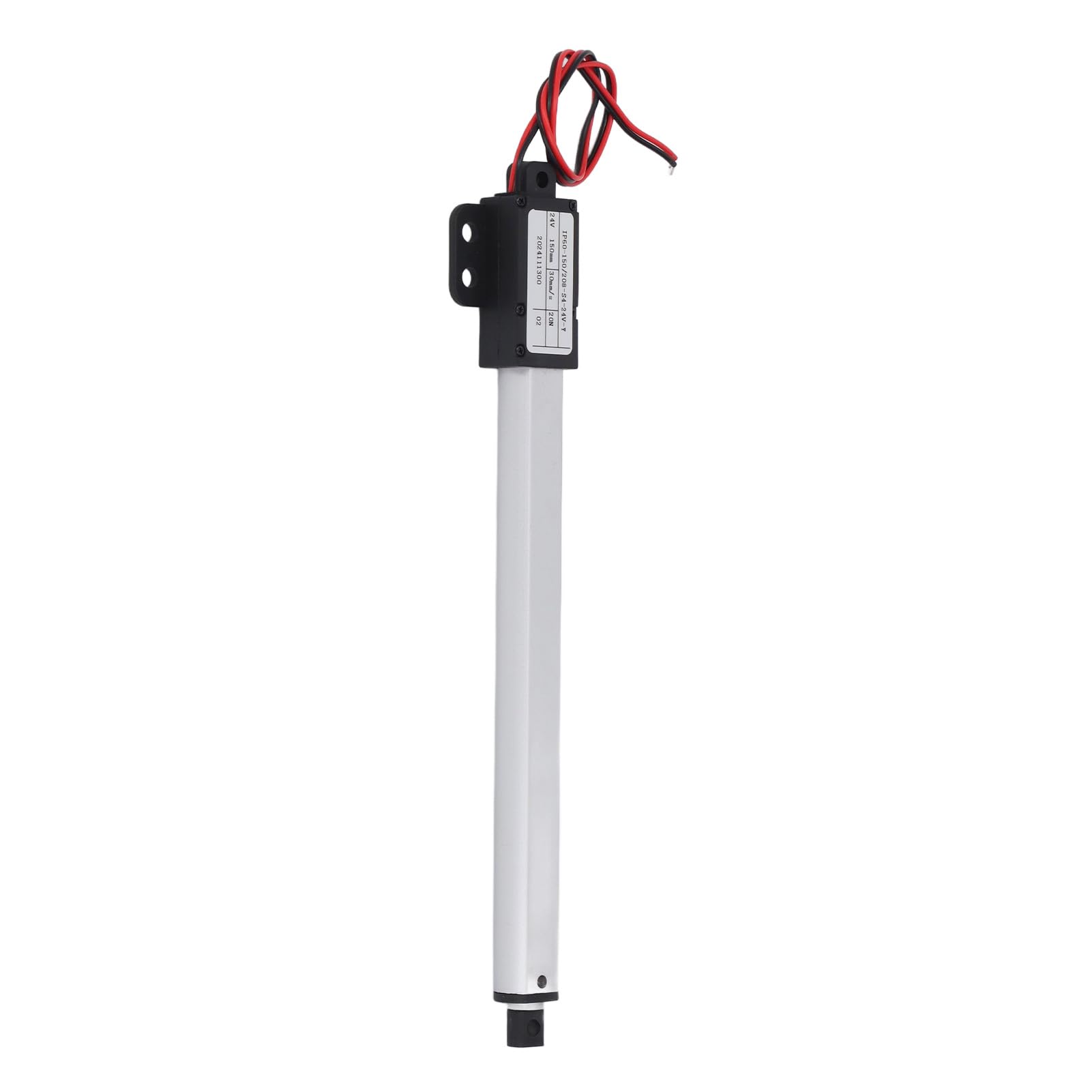 Jeffergarden Actuador Lineal Eléctrico de 150 Mm, Varilla de Empuje de Aluminio de 24 V con Interruptor de Límite Automático, para Robótica, Domótica y Maquinaria Agrícola