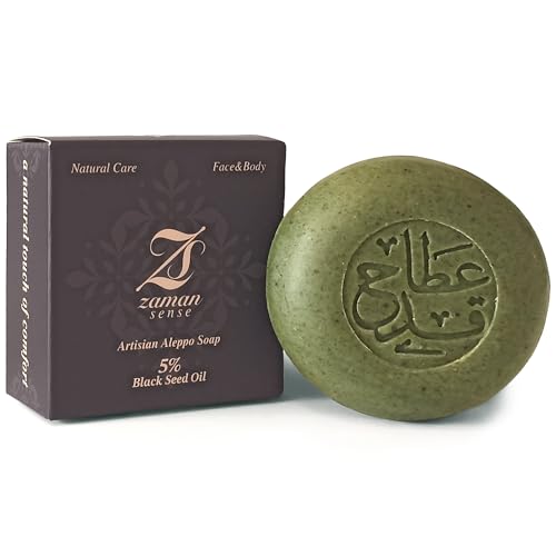 Zaman Sense Schwarzkümmelöl Aleppo Seife gegen Pickel & unreine Haut – Handgemachte Naturseife aus 100 {bff9ab4469c4739531b900c49a35c4b761de23fbd279795135cebf4da2ee0fc2} Olivenöl – beruhigend – vegan & ohne Parfum Zaman Sense Schwarzkümmelöl Aleppo Seife gegen Pickel & unreine Haut – Handgemachte Naturseife aus 100 {bff9ab4469c4739531b900c49a35c4b761de23fbd279795135cebf4da2ee0fc2} Olivenöl – beruhigend – vegan & ohne Parfum